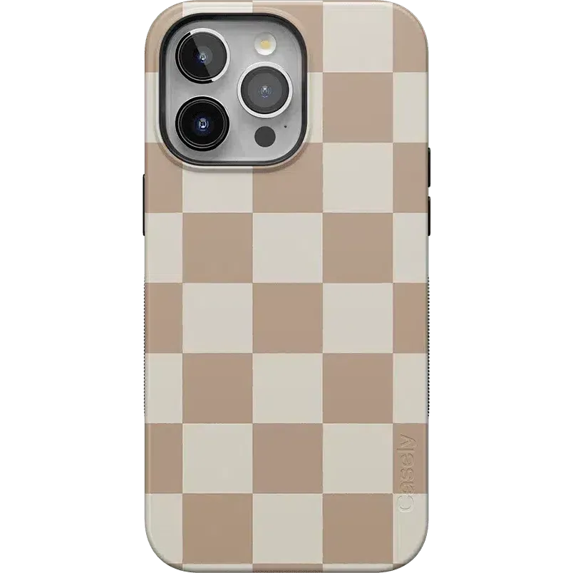 Clearance Price Fit Check | Neutral Checkerboard Case  Ends Soon!