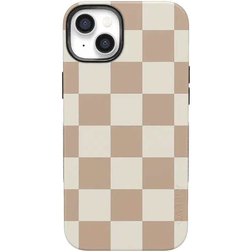 Clearance Price Fit Check | Neutral Checkerboard Case  Ends Soon!