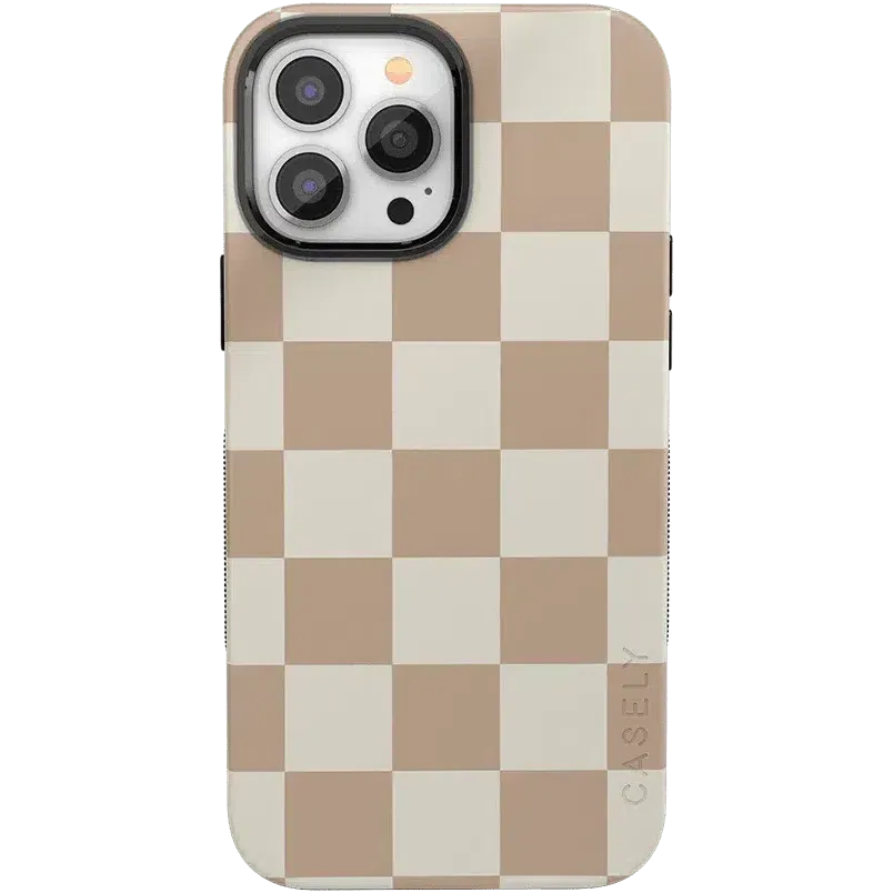 Clearance Price Fit Check | Neutral Checkerboard Case  Ends Soon!