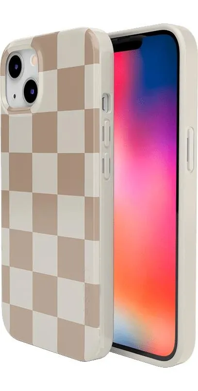 Clearance Price Fit Check | Neutral Checkerboard Case  Ends Soon!