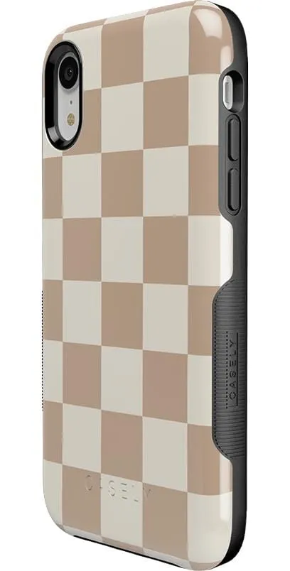 Clearance Price Fit Check | Neutral Checkerboard Case  Ends Soon!