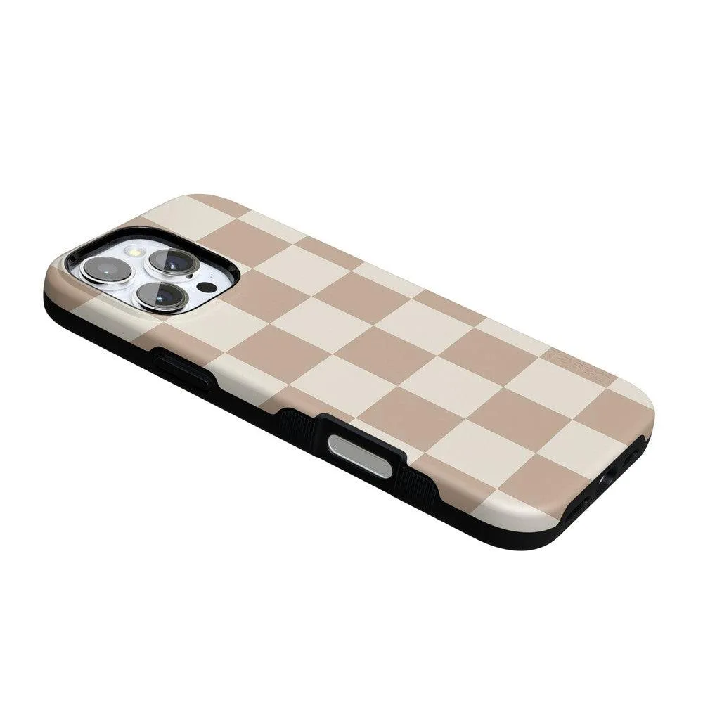 Clearance Price Fit Check | Neutral Checkerboard Case  Ends Soon!
