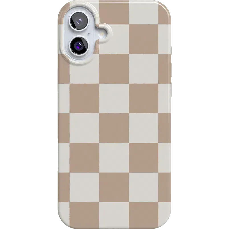 Clearance Price Fit Check | Neutral Checkerboard Case  Ends Soon!
