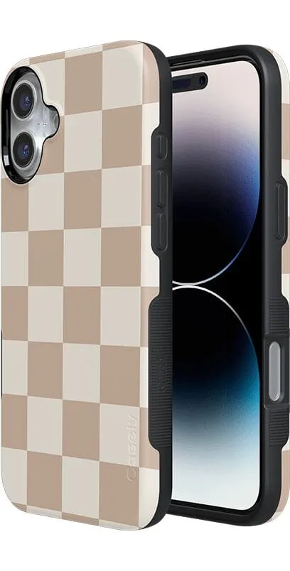 Clearance Price Fit Check | Neutral Checkerboard Case  Ends Soon!