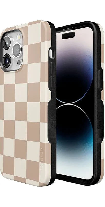 Clearance Price Fit Check | Neutral Checkerboard Case  Ends Soon!