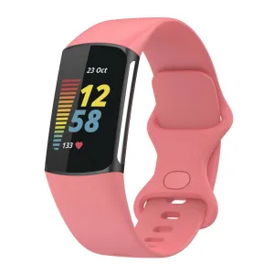 Clearance Price Fitbit Charge 6 Silicone Strap (Pink)  Limited Stock!