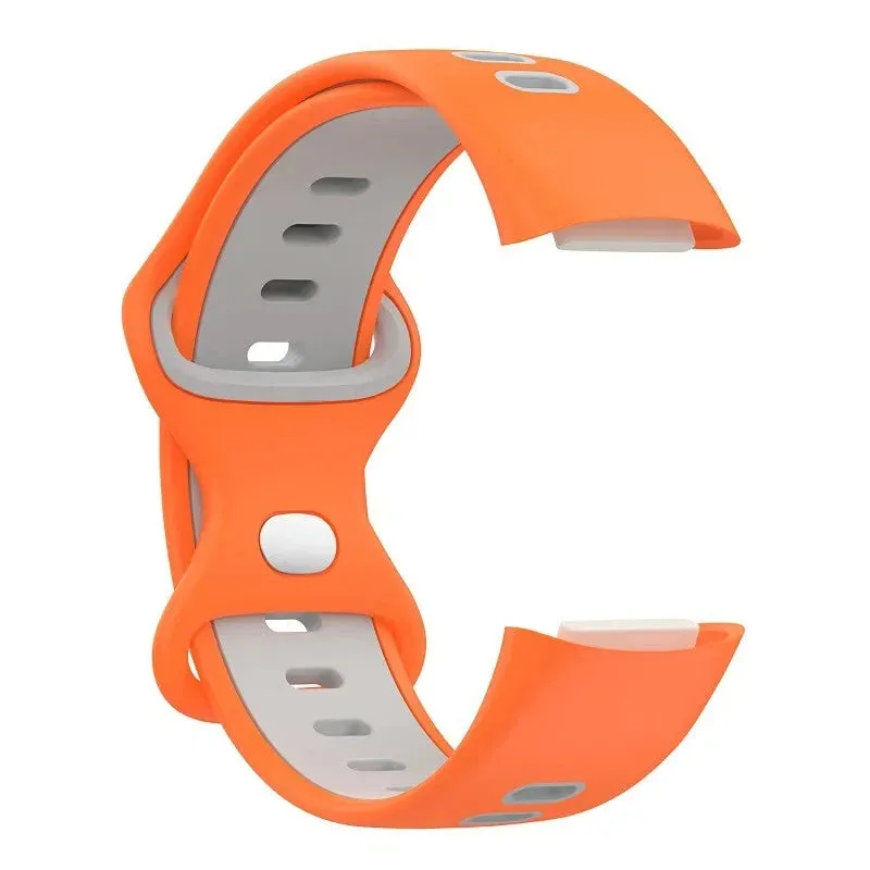 Clearance Price Fitbit Charge 6 Sport Strap (Orange/Grey)  Limited Stock!