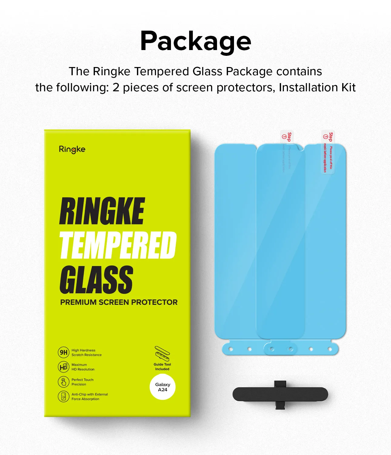 Clearance Price Galaxy A24 4G(LTE) Screen Protector | Full Cover Glass (2 Pack)  Almost Sold Out!