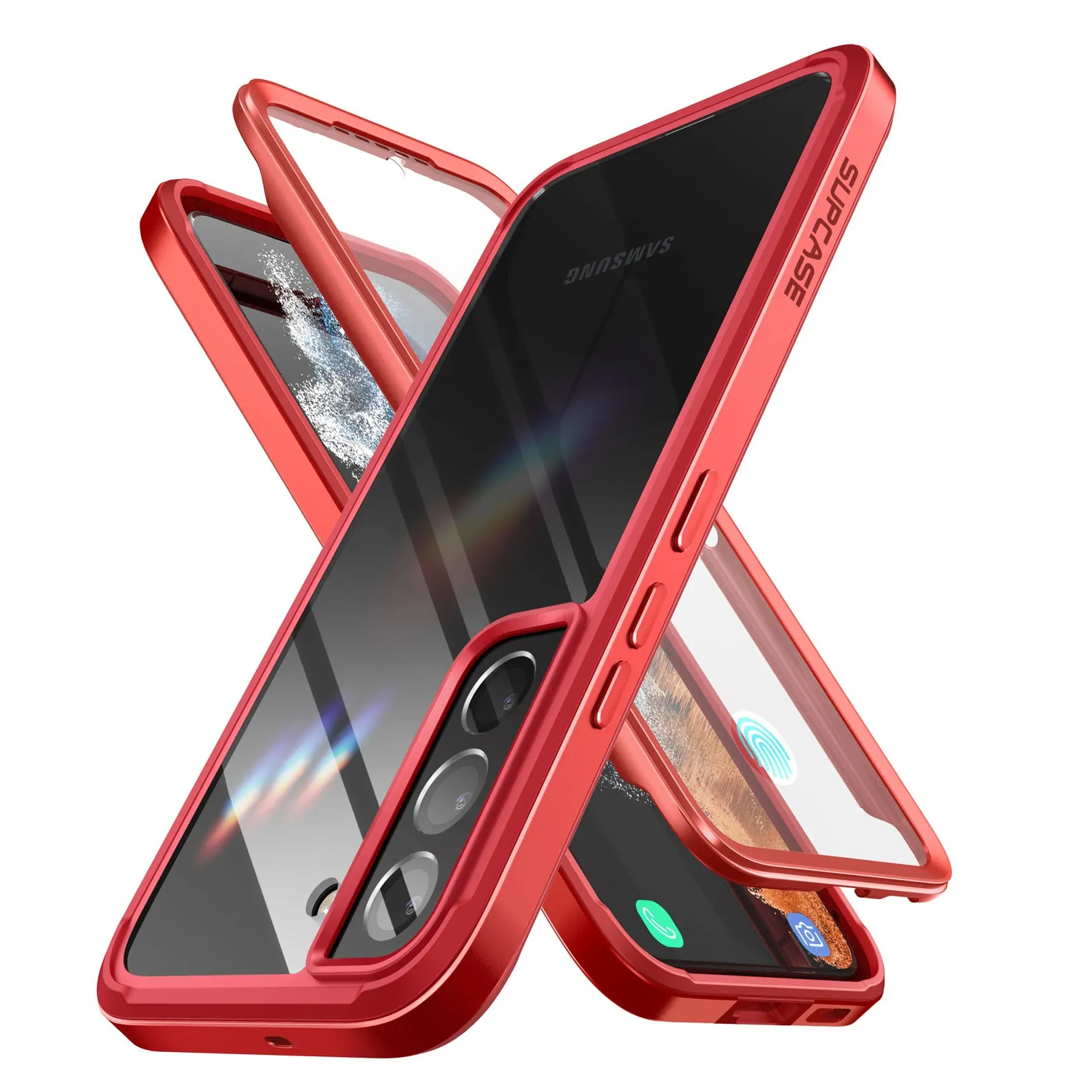 Clearance Price Galaxy S22 Plus Unicorn Beetle EDGE XT Bumper Case-Metallic Red  Limited Stock!