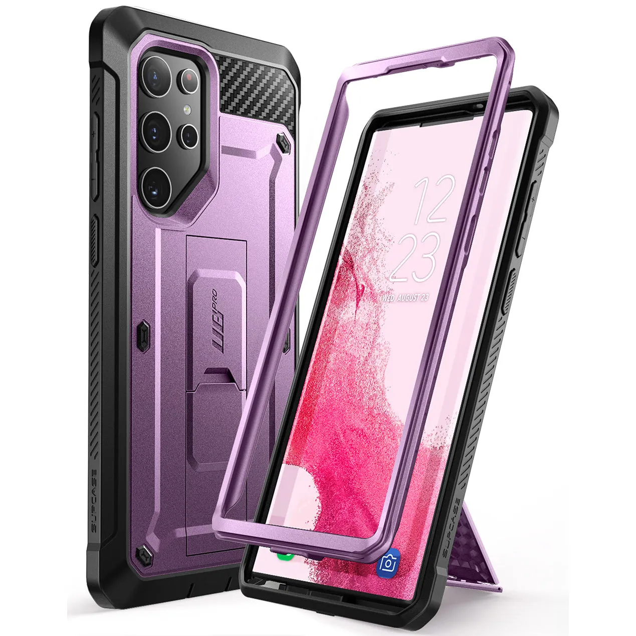 Clearance Price Galaxy S22 Ultra Unicorn Beetle PRO Rugged Case-Metallic Purple  Stylish & Comfortable