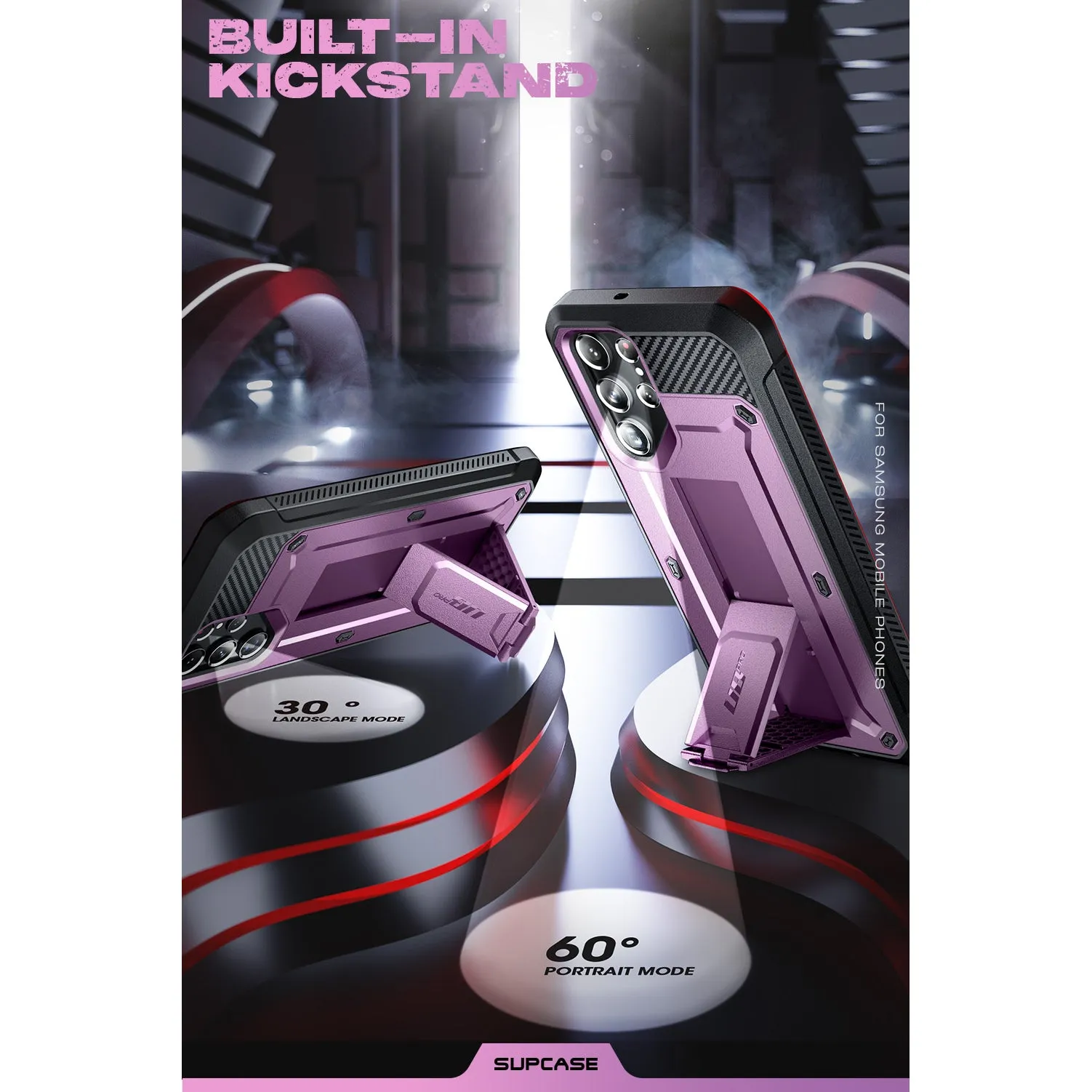 Clearance Price Galaxy S22 Ultra Unicorn Beetle PRO Rugged Case-Metallic Purple  Stylish & Comfortable