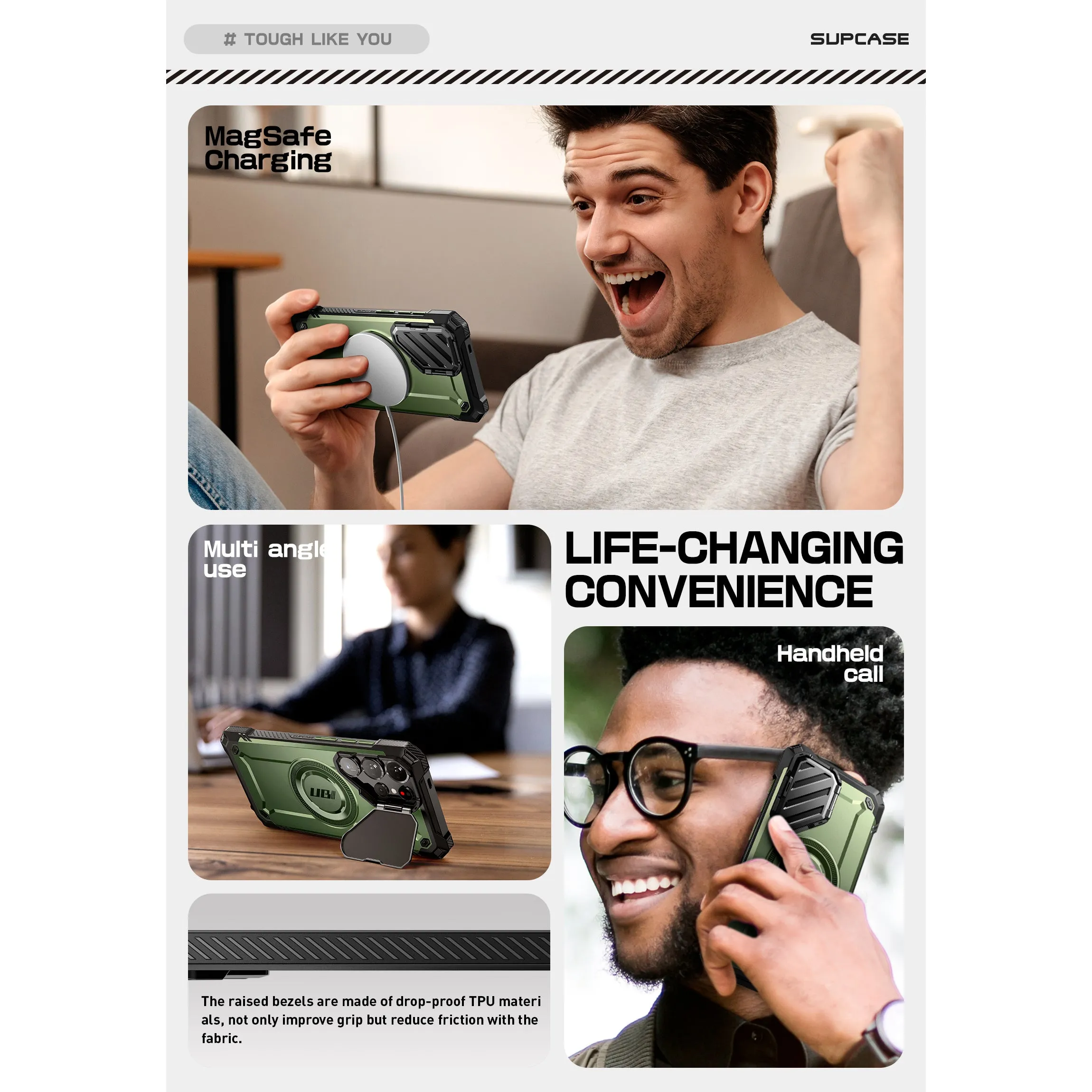 Clearance Price Galaxy S25 Ultra Unicorn Beetle MAG XT Bumper Case -Dark Green  Limited Availability!