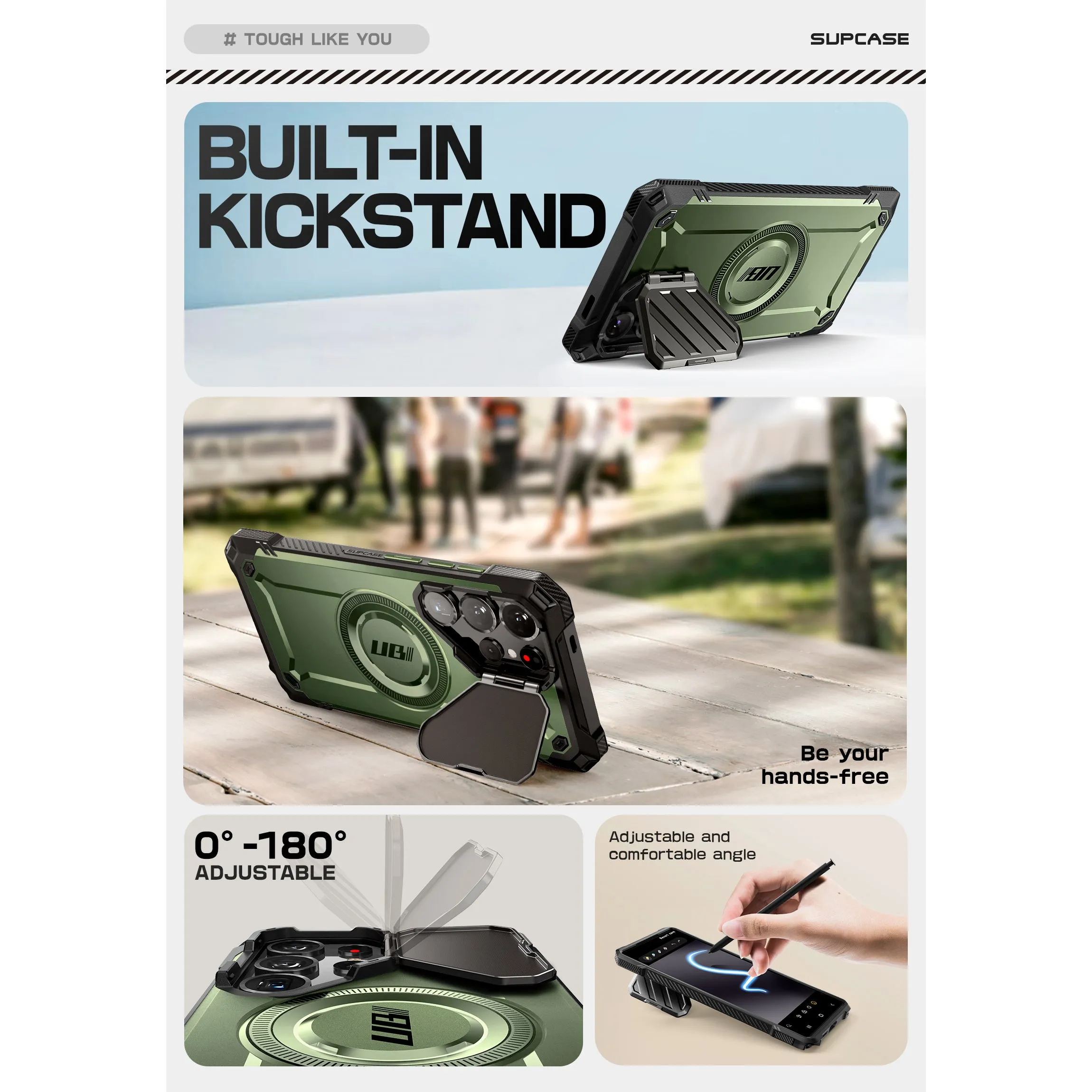 Clearance Price Galaxy S25 Ultra Unicorn Beetle MAG XT Bumper Case -Dark Green  Limited Availability!