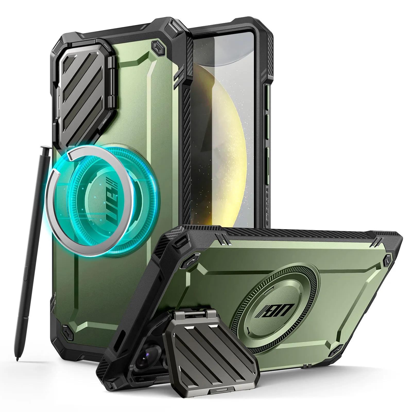Clearance Price Galaxy S25 Ultra Unicorn Beetle MAG XT Bumper Case -Dark Green  Limited Availability!