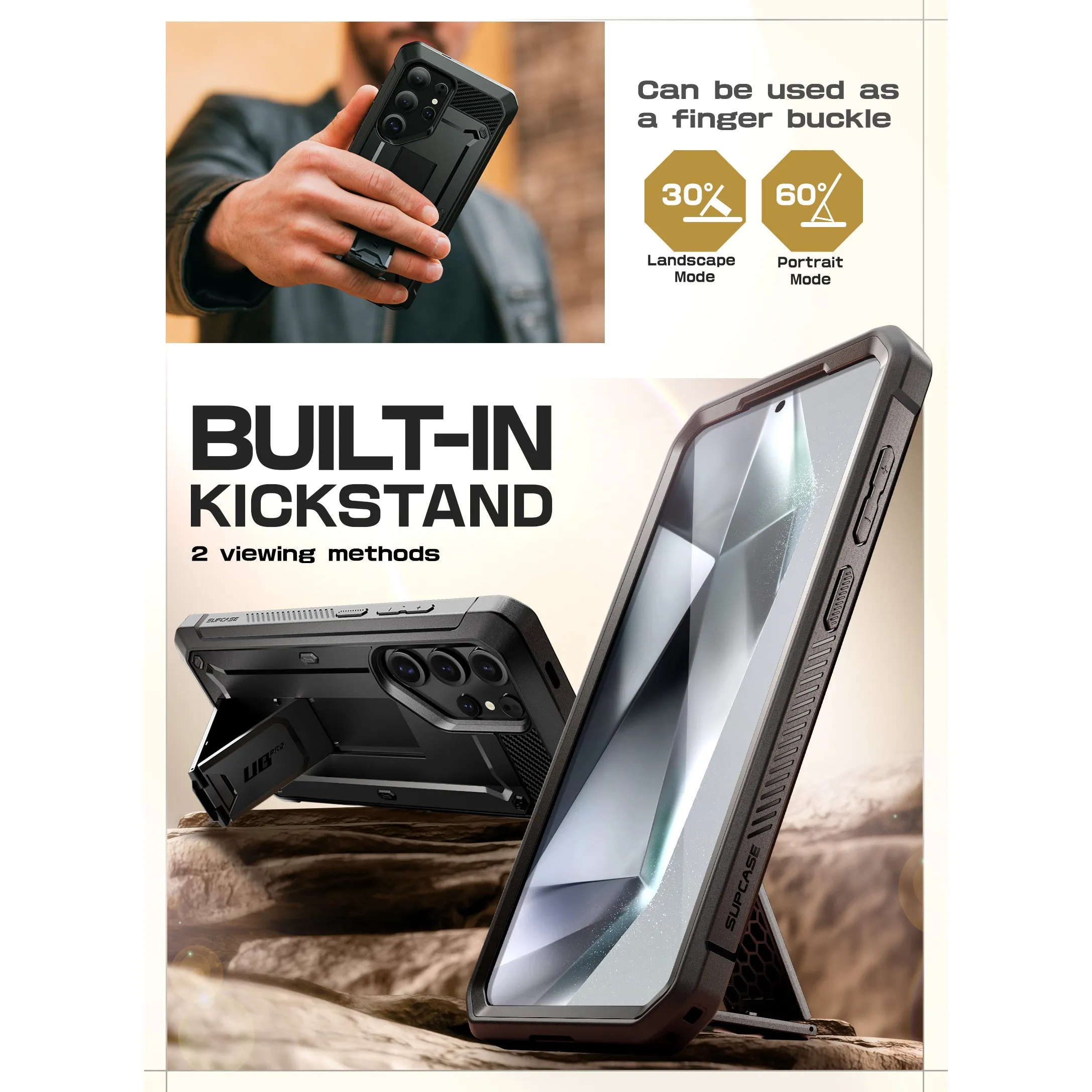 Clearance Price Galaxy S25 Ultra Unicorn Beetle PRO Rugged Case-Black  Going Fast!