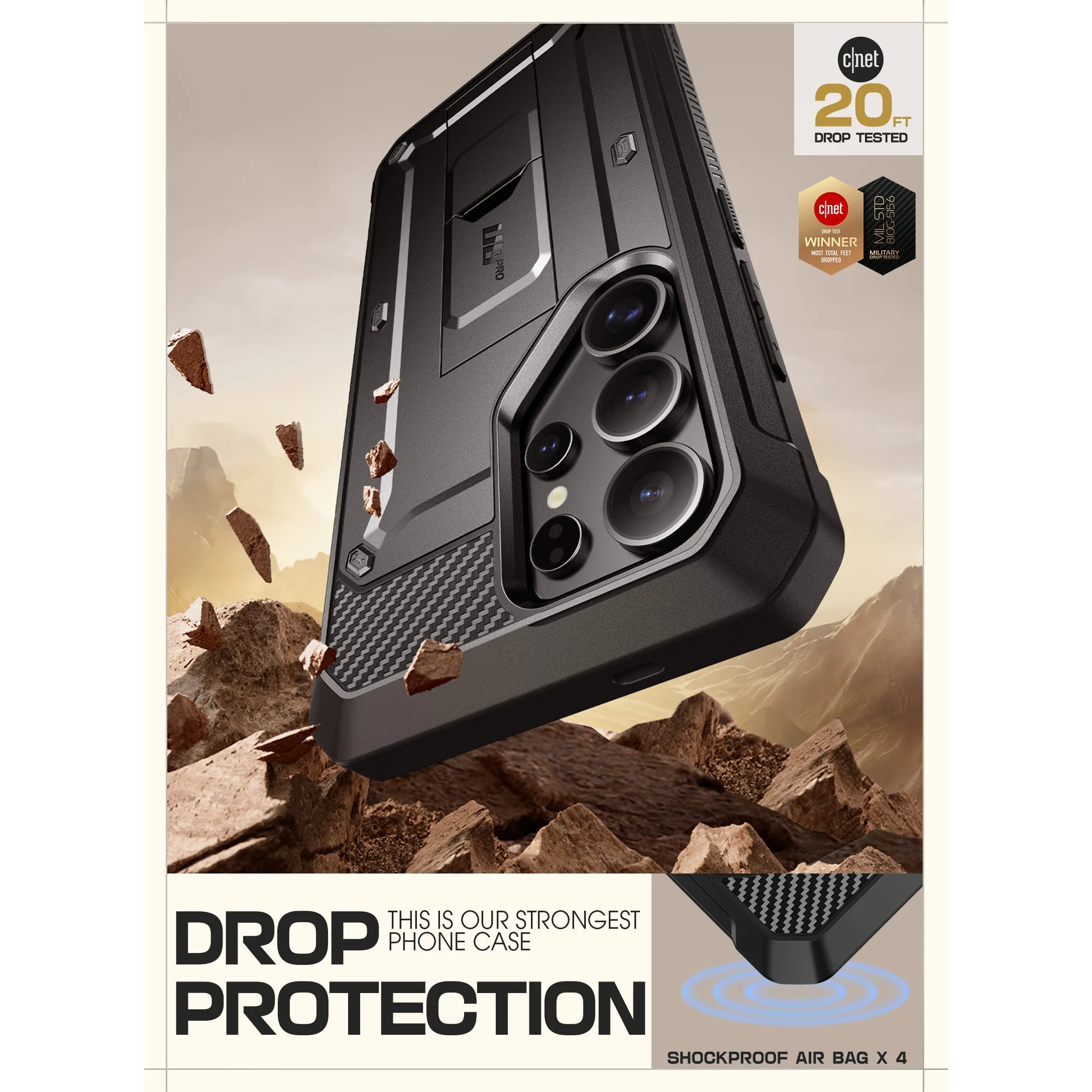 Clearance Price Galaxy S25 Ultra Unicorn Beetle PRO Rugged Case-Black  Going Fast!