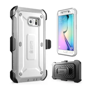 Clearance Price Galaxy S6 Edge Unicorn Beetle Pro Rugged Holster Case-White  Going Fast!