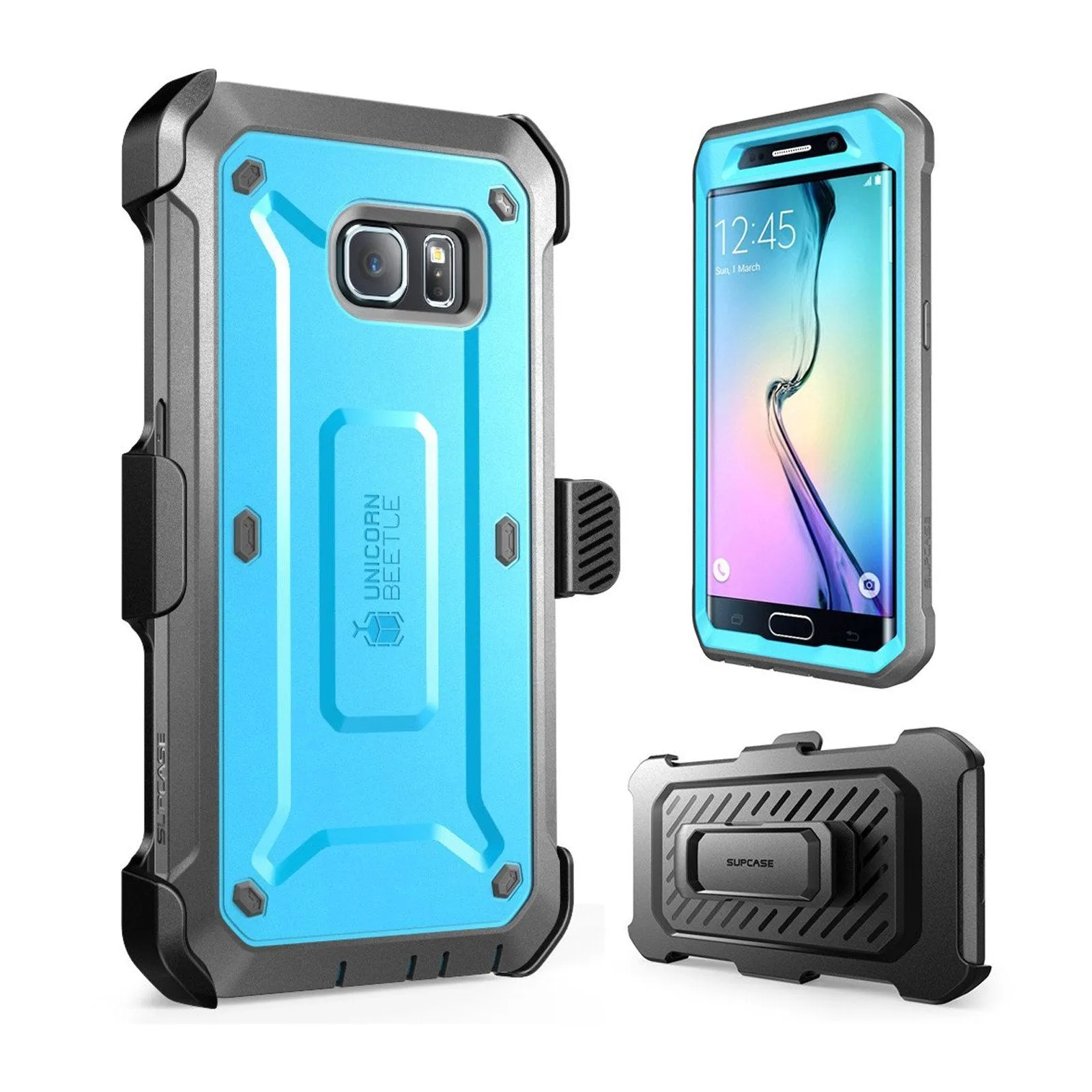 Clearance Price Galaxy S6 Edge Unicorn Beetle Pro Rugged Holster Case-White  Going Fast!
