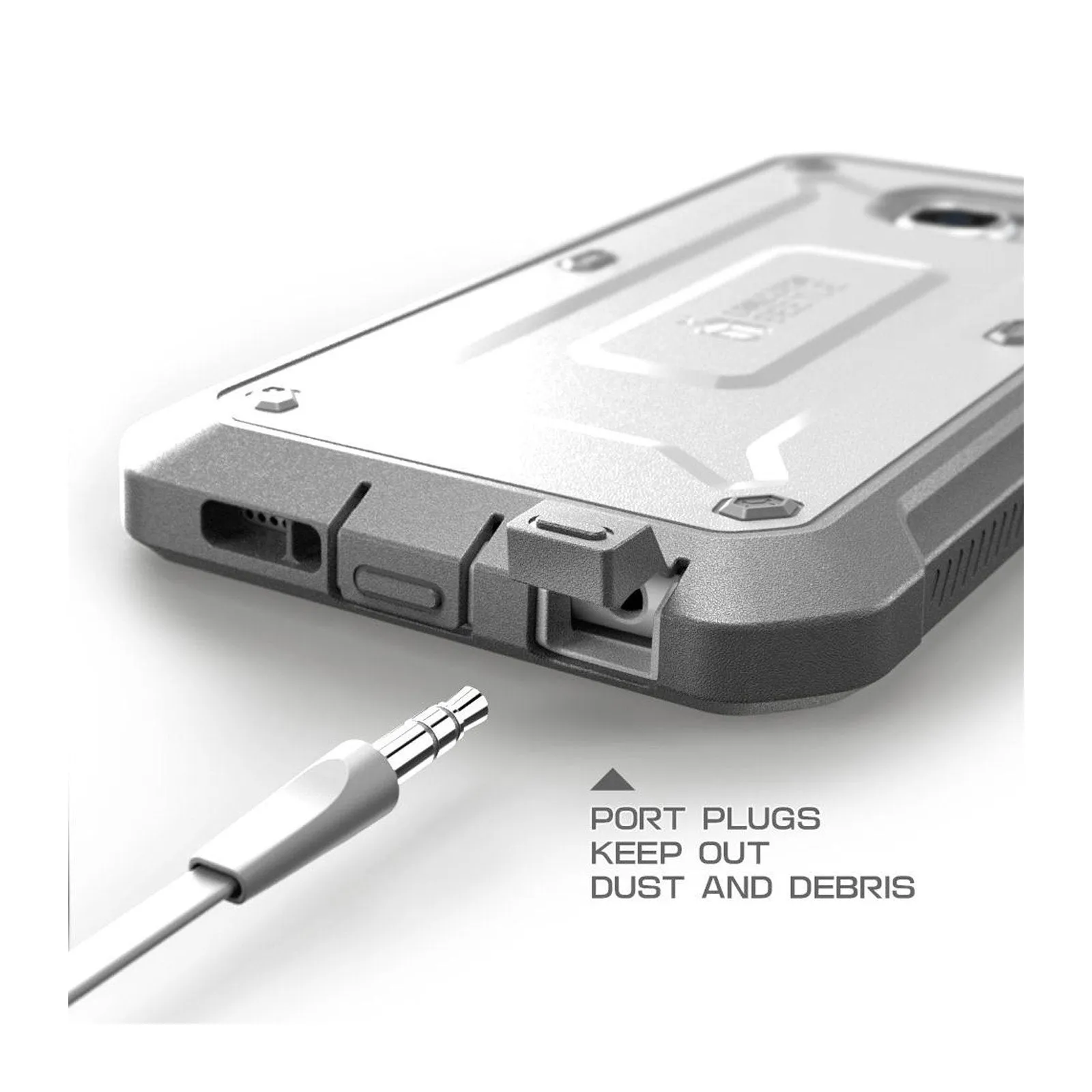 Clearance Price Galaxy S6 Edge Unicorn Beetle Pro Rugged Holster Case-White  Going Fast!