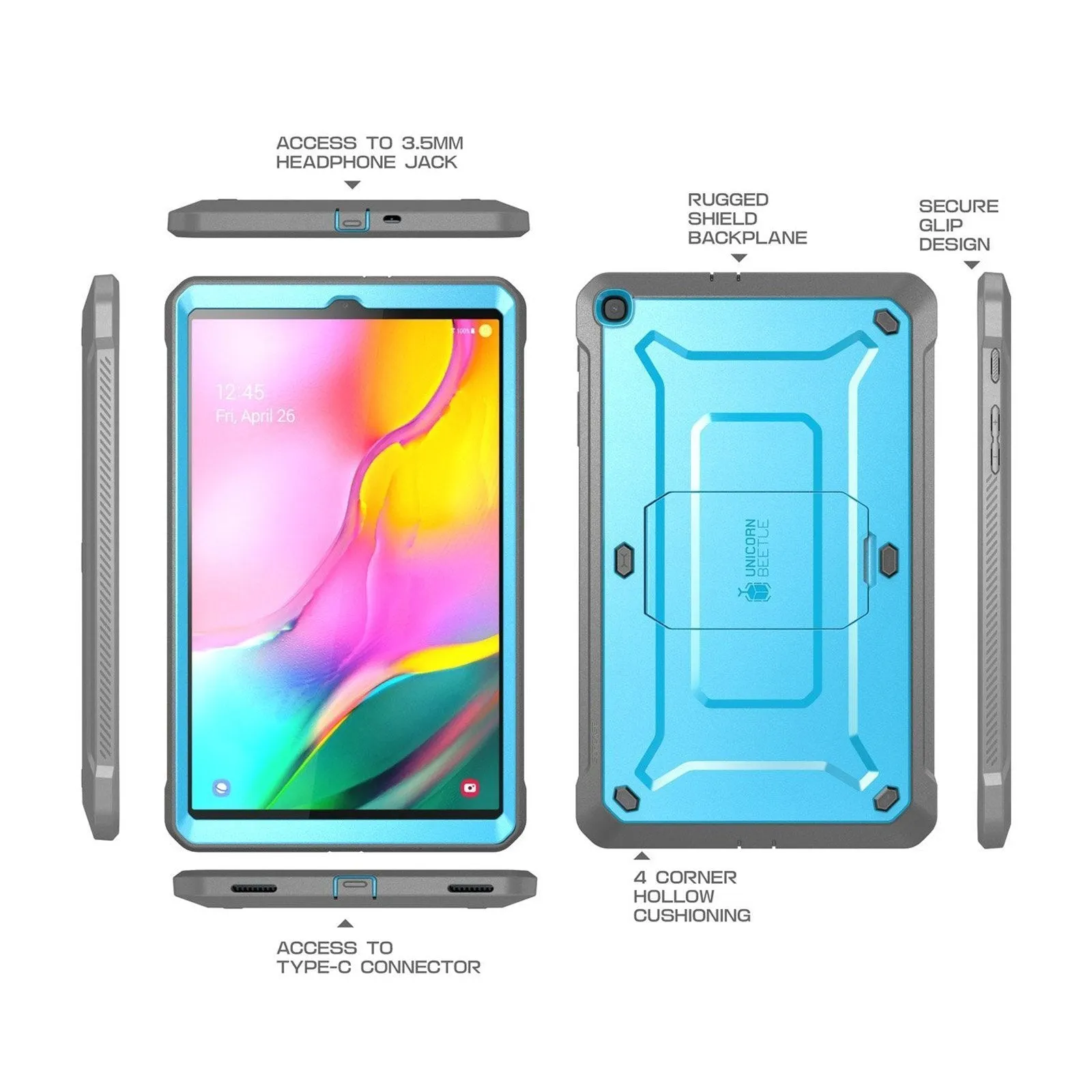 Clearance Price Galaxy Tab A 10.1 inch (2019) Unicorn Beetle Pro Full-Body Case-Blue  Almost Sold Out!