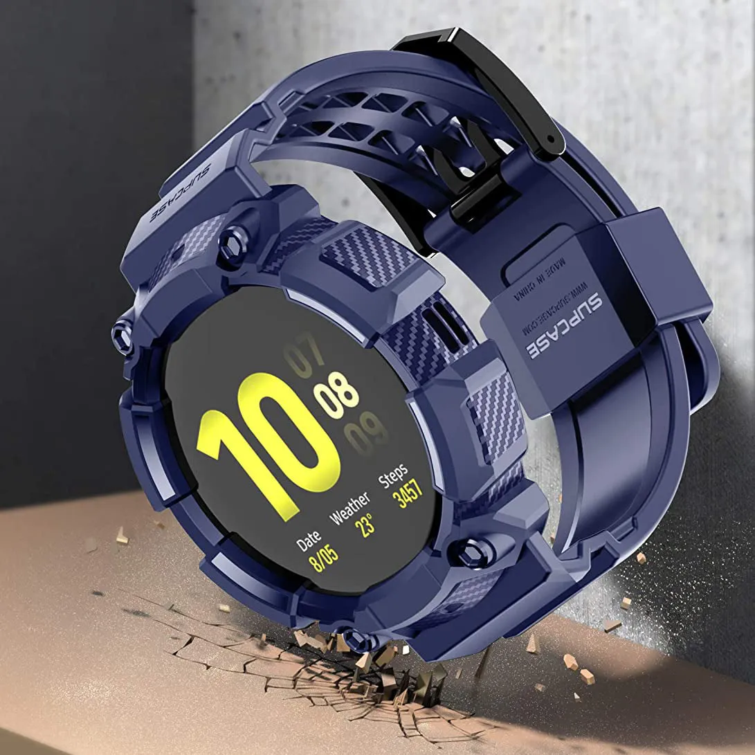 Clearance Price Galaxy Watch Active 2 44mm Unicorn Beetle Pro Wristband Case-Navy  Almost Gone!