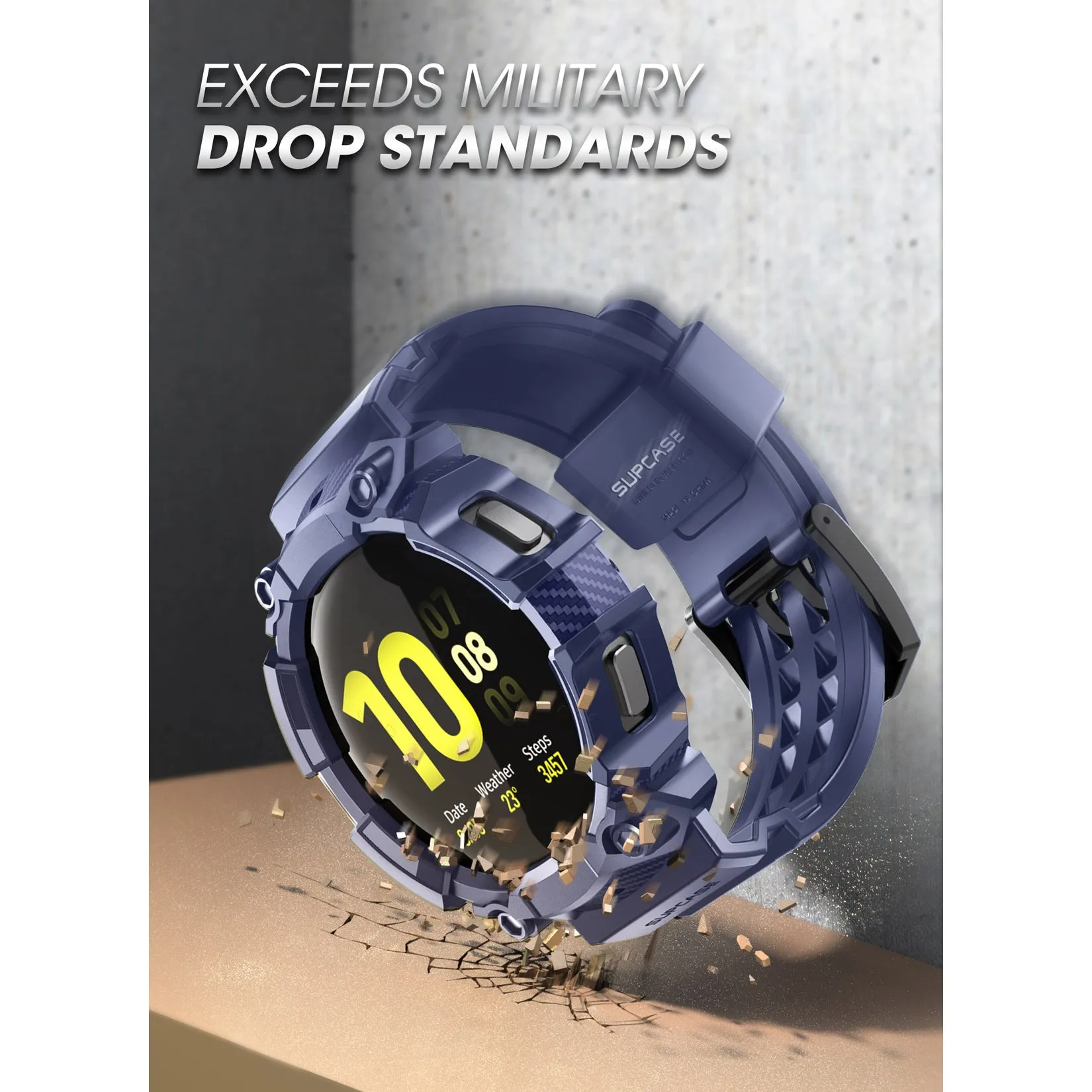 Clearance Price Galaxy Watch4 44mm Unicorn Beetle PRO Wristband Case-Blue  Today Only!