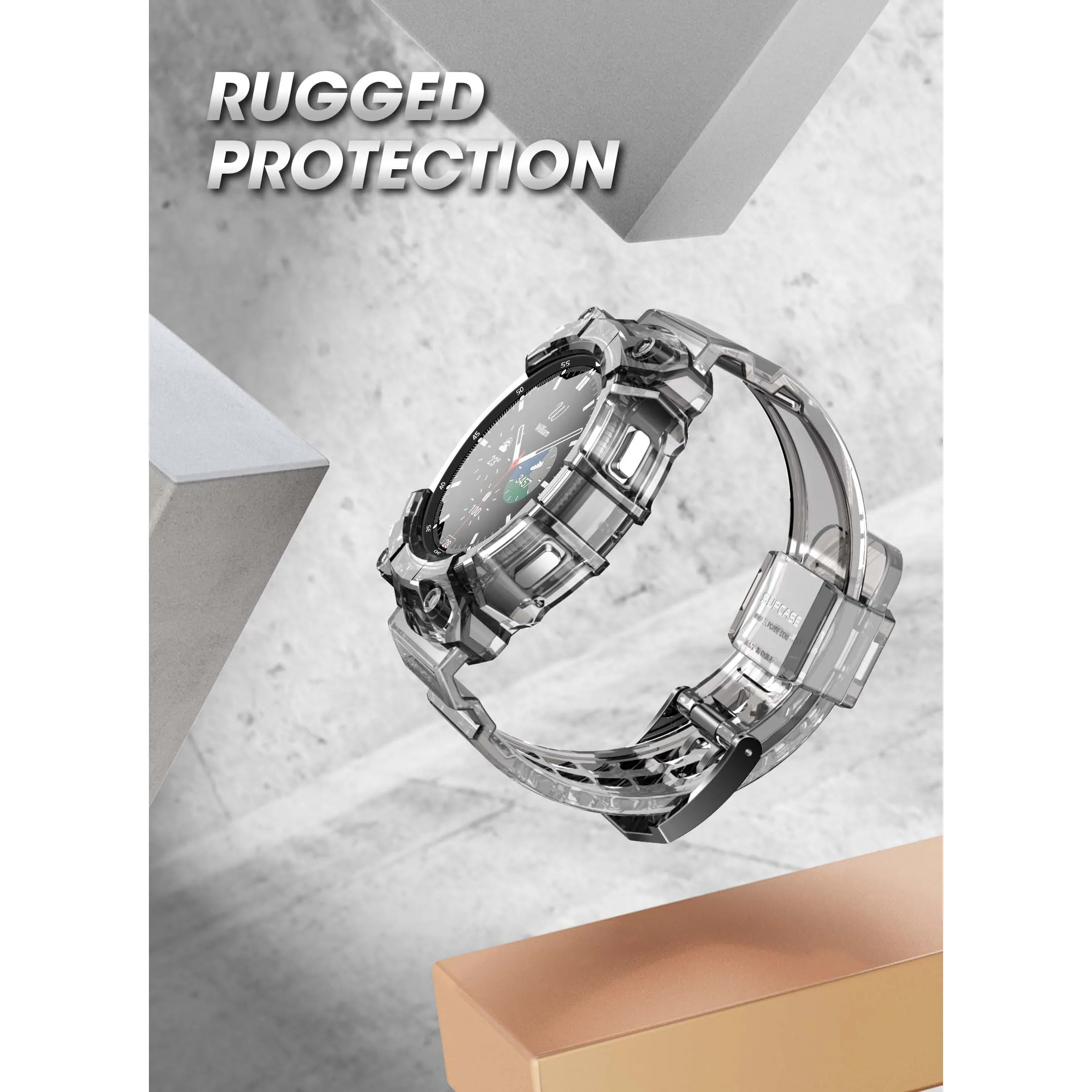 Clearance Price Galaxy Watch4 46mm Unicorn Beetle PRO Wristband Case-Clear  Limited Release!