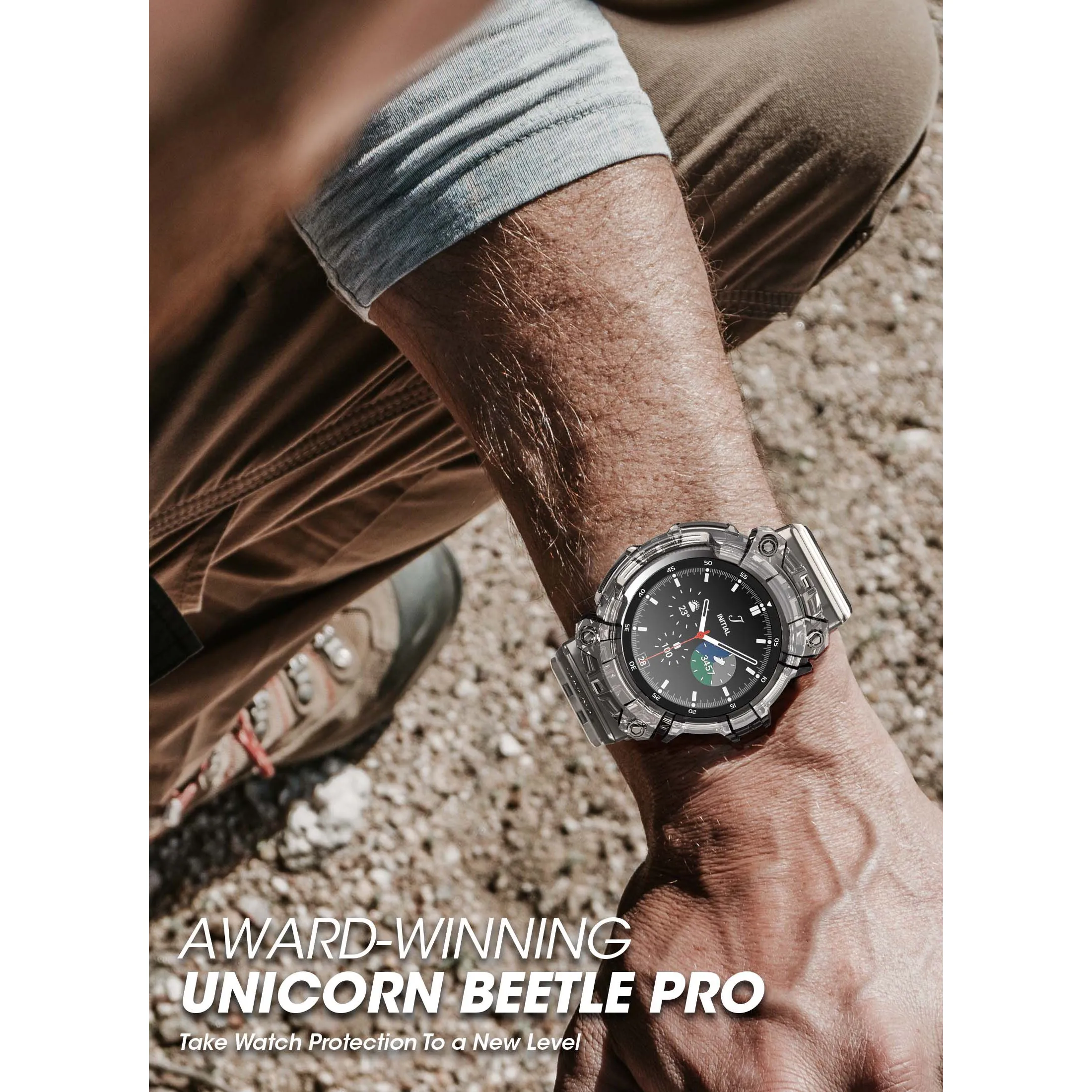 Clearance Price Galaxy Watch4 46mm Unicorn Beetle PRO Wristband Case-Clear  Limited Release!