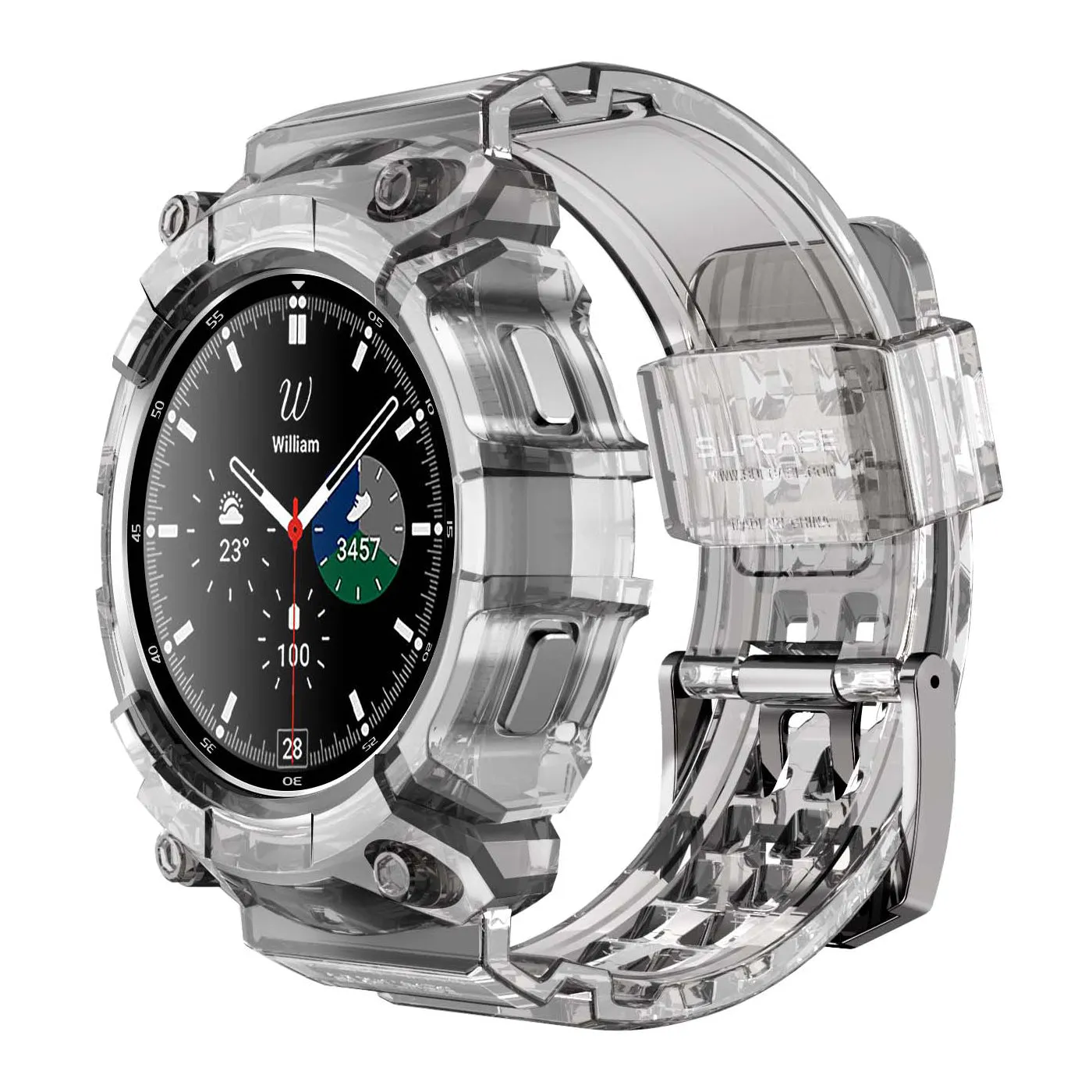 Clearance Price Galaxy Watch4 46mm Unicorn Beetle PRO Wristband Case-Clear  Limited Release!