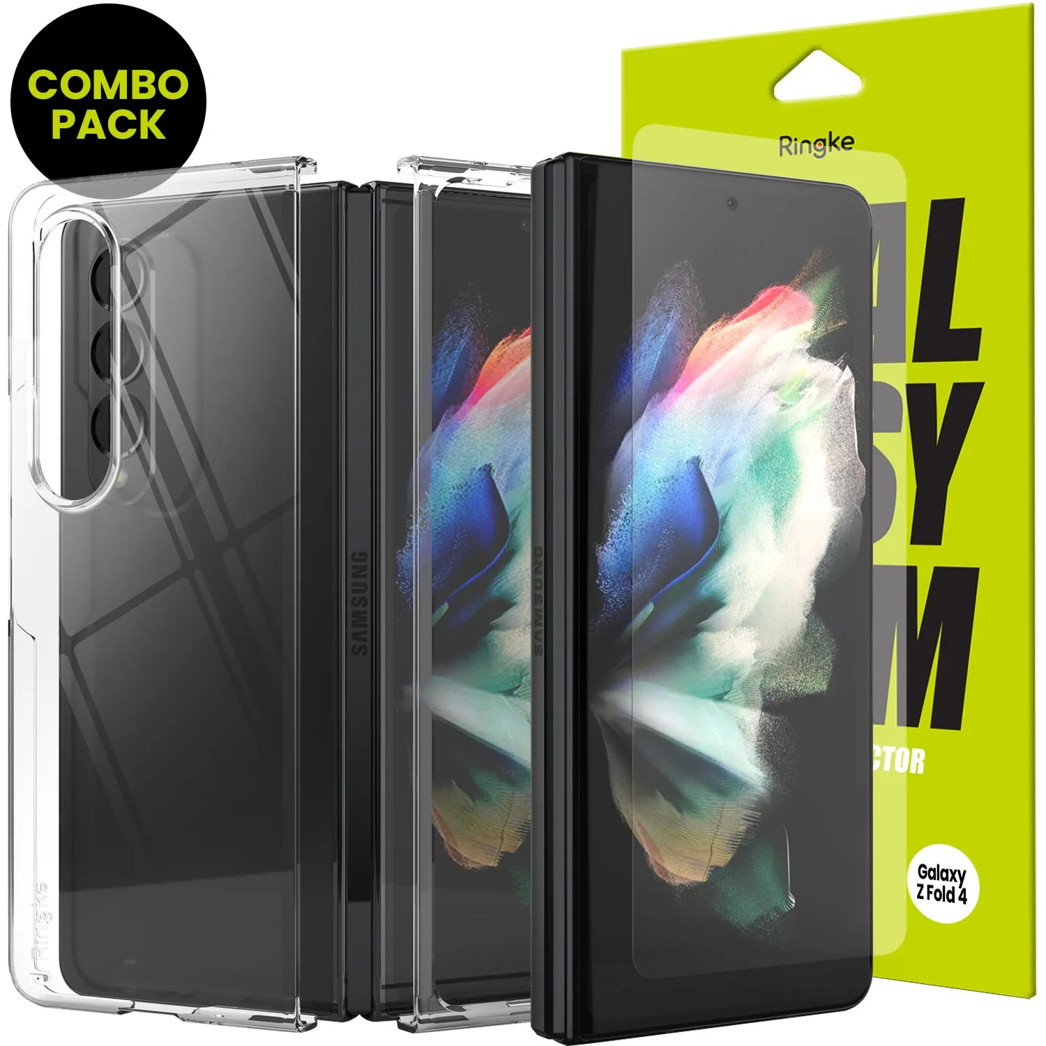 Clearance Price Galaxy Z Fold 4 Combo | Case   Screen Protector  Today Only!