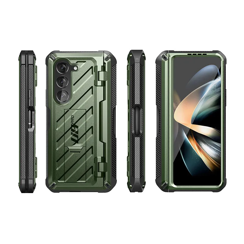 Clearance Price Galaxy Z Fold5 Unicorn Beetle PRO Rugged Case with S-Pen Holder-Dark Green  Limited Stock!