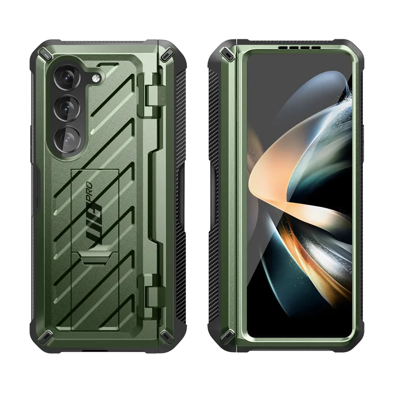 Clearance Price Galaxy Z Fold5 Unicorn Beetle PRO Rugged Case with S-Pen Holder-Dark Green  Limited Stock!