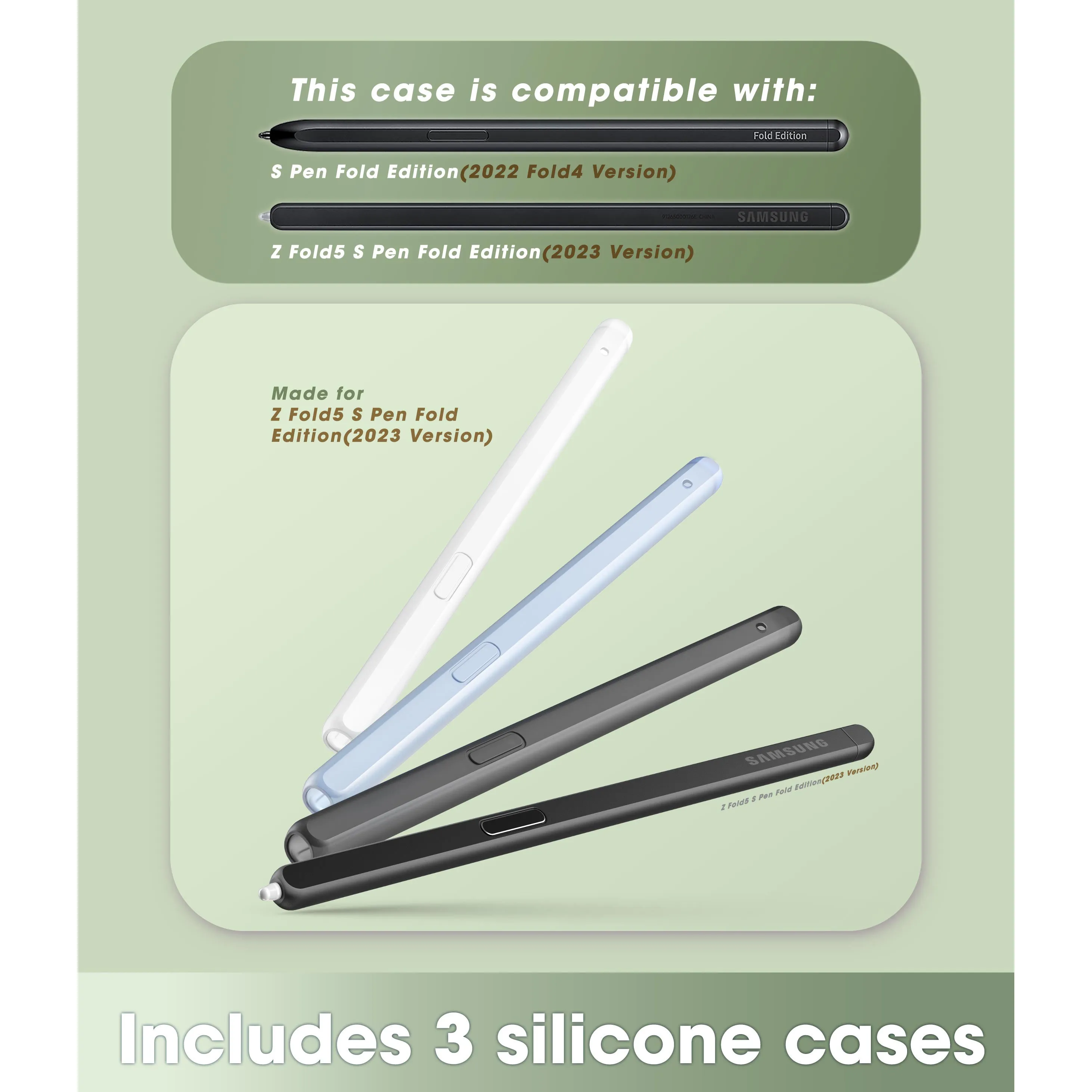 Clearance Price Galaxy Z Fold5 Unicorn Beetle PRO Rugged Case with S-Pen Holder-Dark Green  Limited Stock!