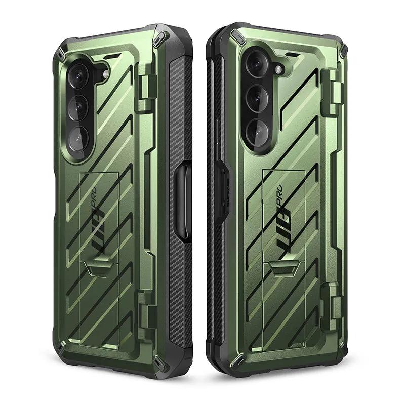 Clearance Price Galaxy Z Fold5 Unicorn Beetle PRO Rugged Case with S-Pen Holder-Dark Green  Limited Stock!