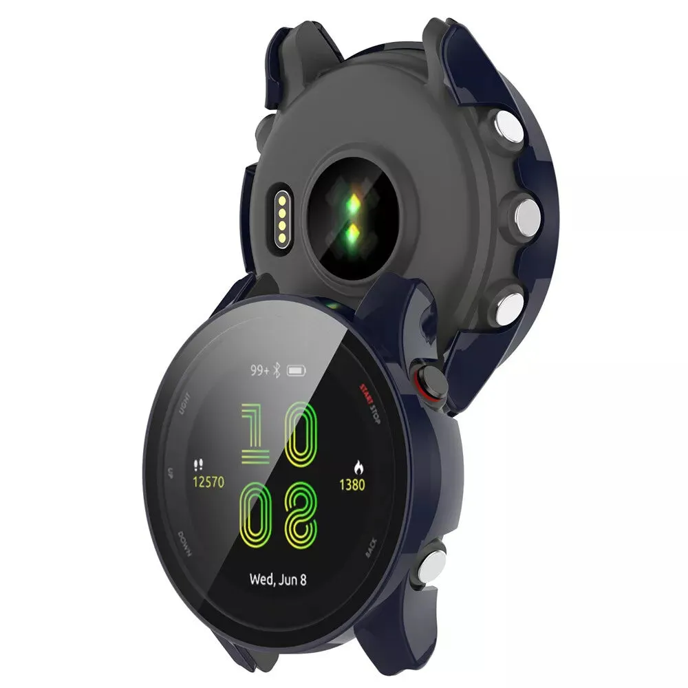 Clearance Price Garmin Forerunner 255 Hard Case with Glass (Blue)  Today Only!