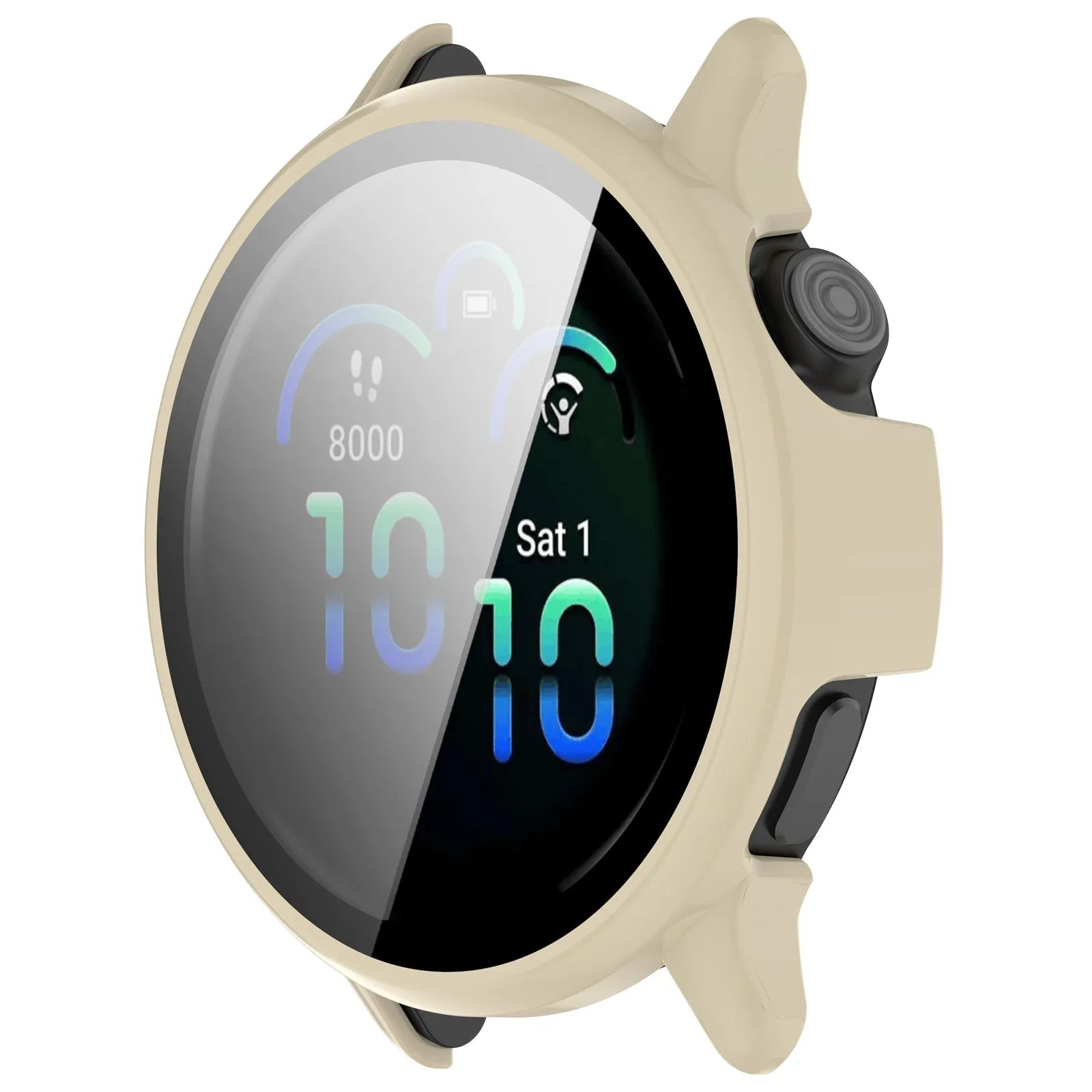 Clearance Price Garmin Vivoactive 6 Hard Case with Glass (Beige)  Almost Gone!