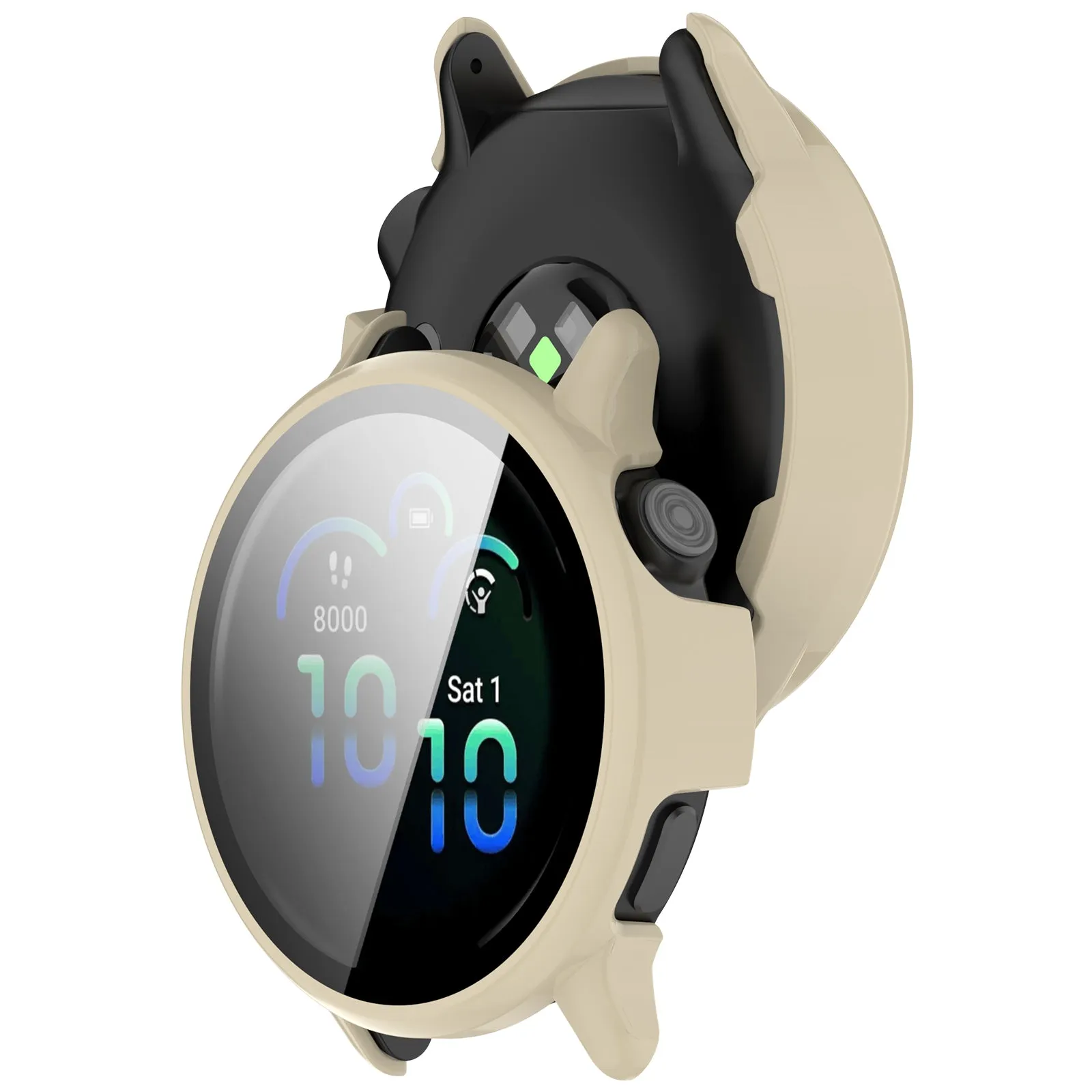 Clearance Price Garmin Vivoactive 6 Hard Case with Glass (Beige)  Almost Gone!