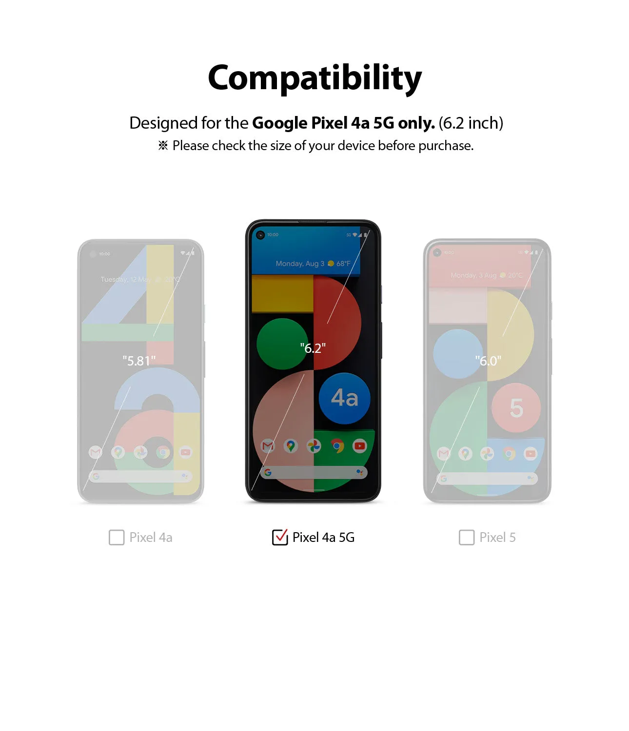 Clearance Price Google Pixel 4a 5G Screen Protector | Dual Easy Film  Last Few Pieces!
