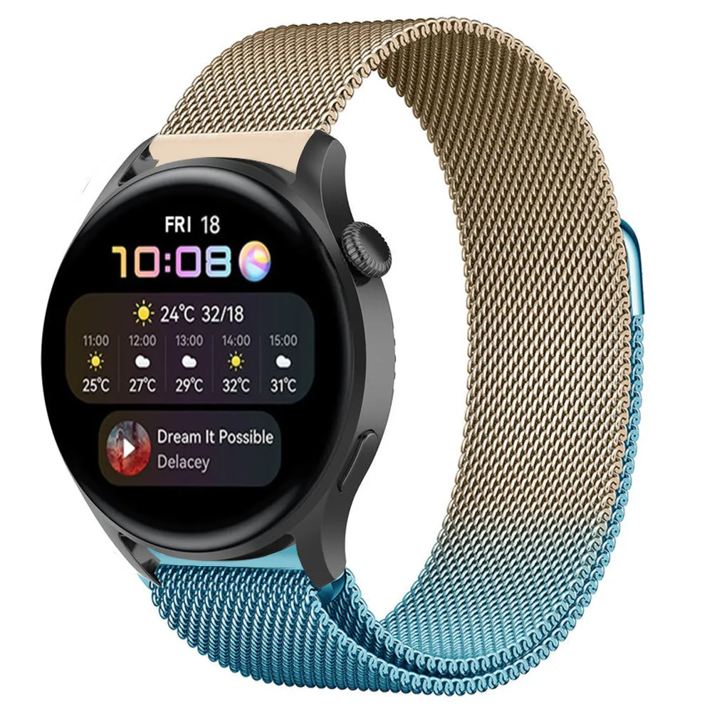 Clearance Price Huawei Watch 3 (Pro) Milanese Strap (Blue/Gold)  Last Chance!