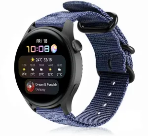 Clearance Price Huawei Watch 3 (Pro) Nylon Strap with Buckle (Blue)  Dont Miss Out!