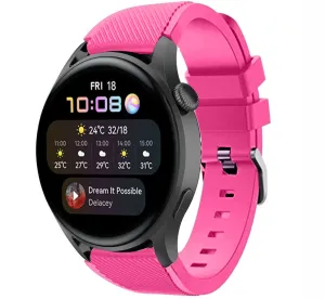 Clearance Price Huawei Watch 3 (Pro) Silicone Strap with Buckle (Bright Pink)  Limited Stock!