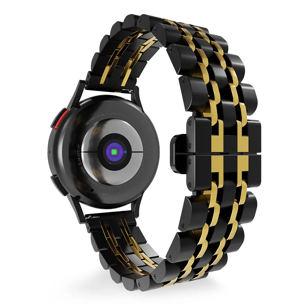 Clearance Price Huawei Watch 3 (Pro) Steel Link Strap Duo (Black/Gold)  Stylish & Comfortable