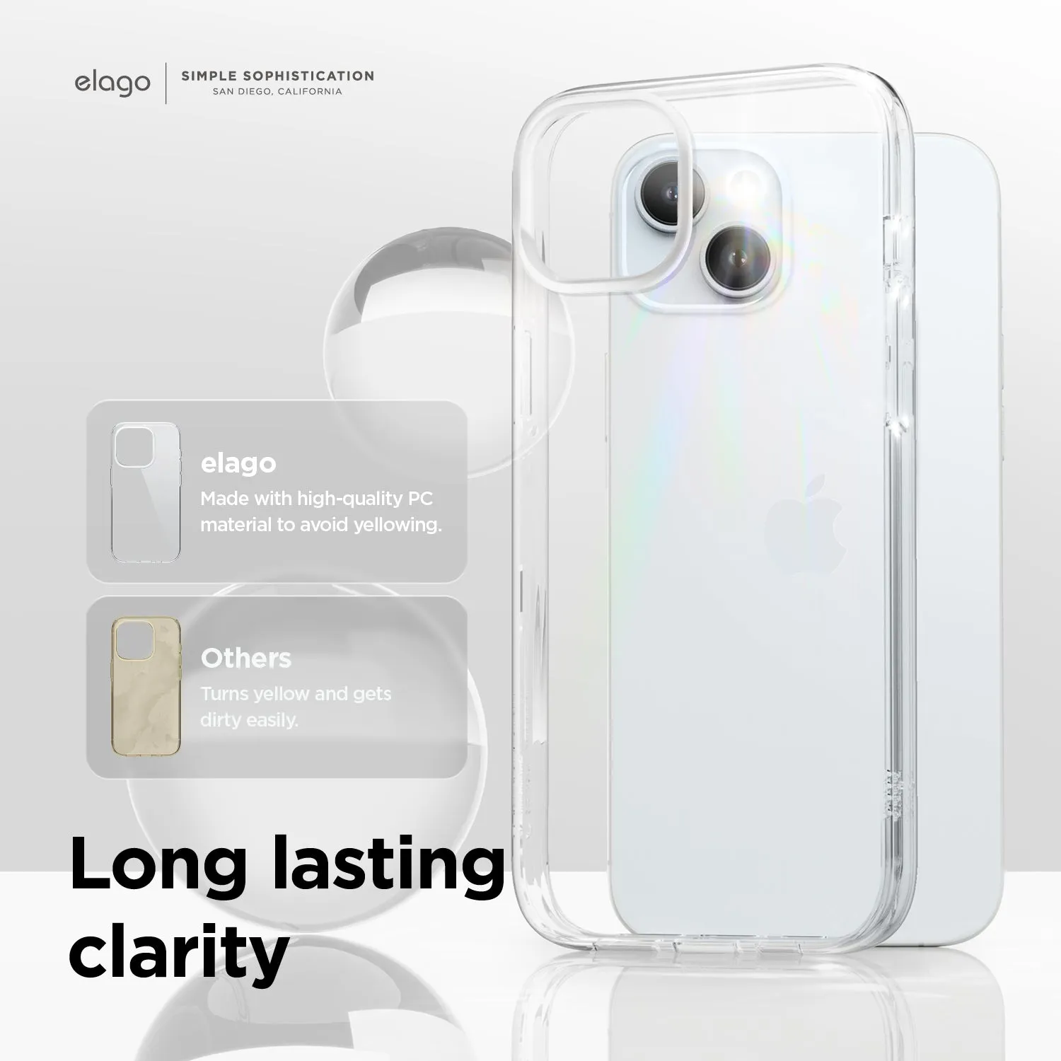 Clearance Price Hybrid Clear Case for iPhone 15 Plus  Limited Availability!