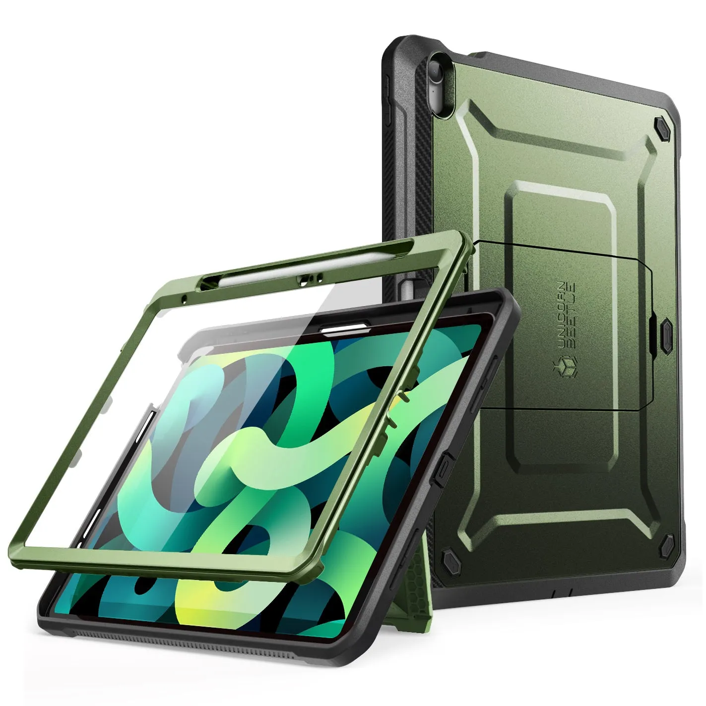 Clearance Price iPad 10.9" 2022 Unicorn Beetle PRO Rugged Kickstand Case-Dark Green  Dont Miss Out!