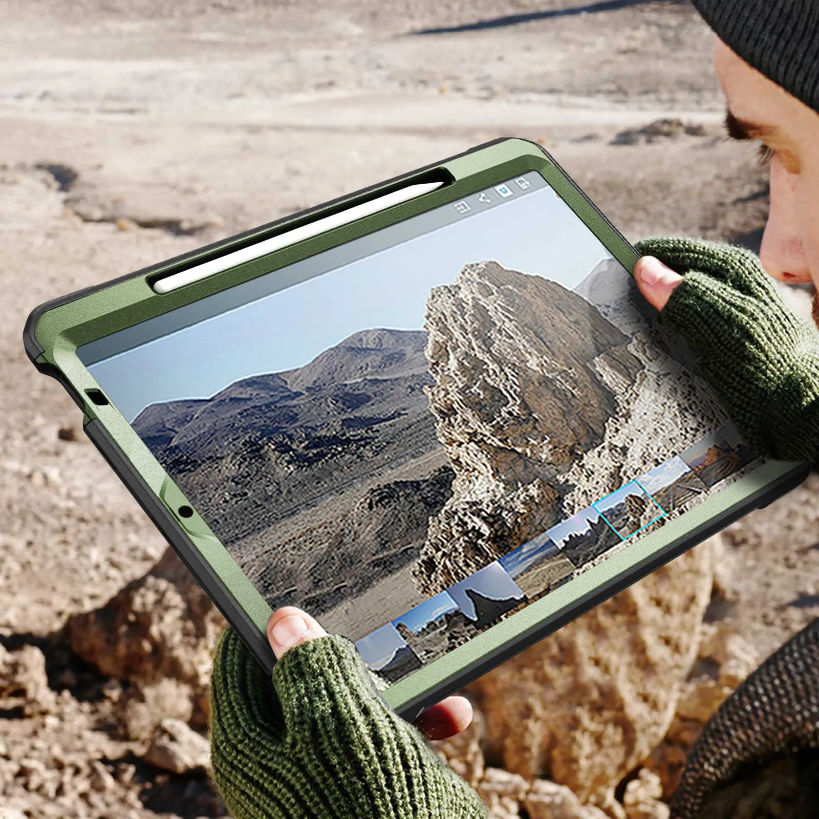 Clearance Price iPad Air 4 / 5 Unicorn Beetle PRO Rugged Kickstand Case-Dark Green  Last Chance!