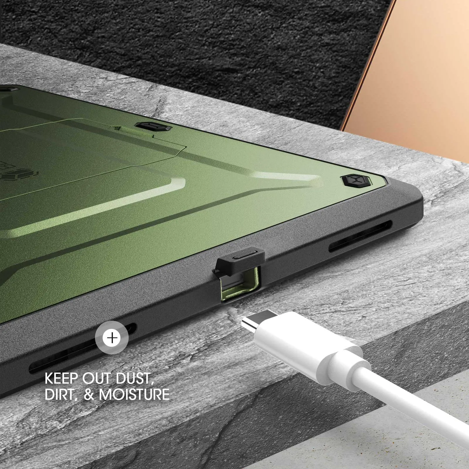 Clearance Price iPad Air 4 / 5 Unicorn Beetle PRO Rugged Kickstand Case-Dark Green  Last Chance!
