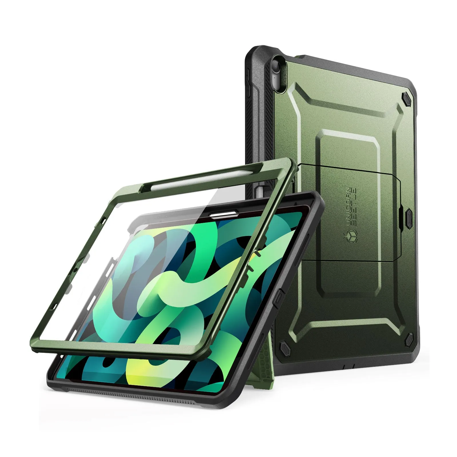 Clearance Price iPad Air 4 / 5 Unicorn Beetle PRO Rugged Kickstand Case-Dark Green  Last Chance!