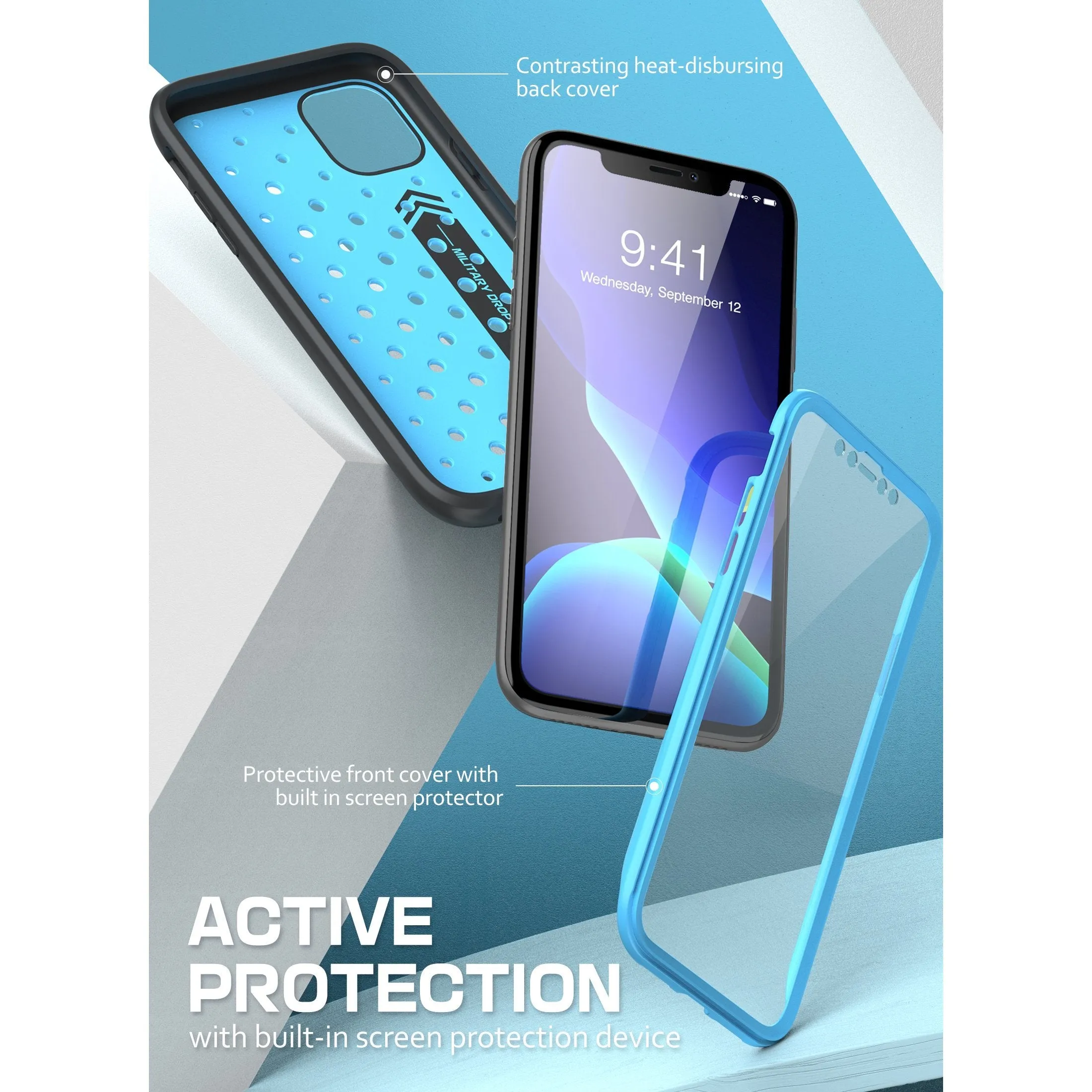Clearance Price iPhone 11 6.1 inch Unicorn Beetle Sport Athletic Case-Blue  Today Only!