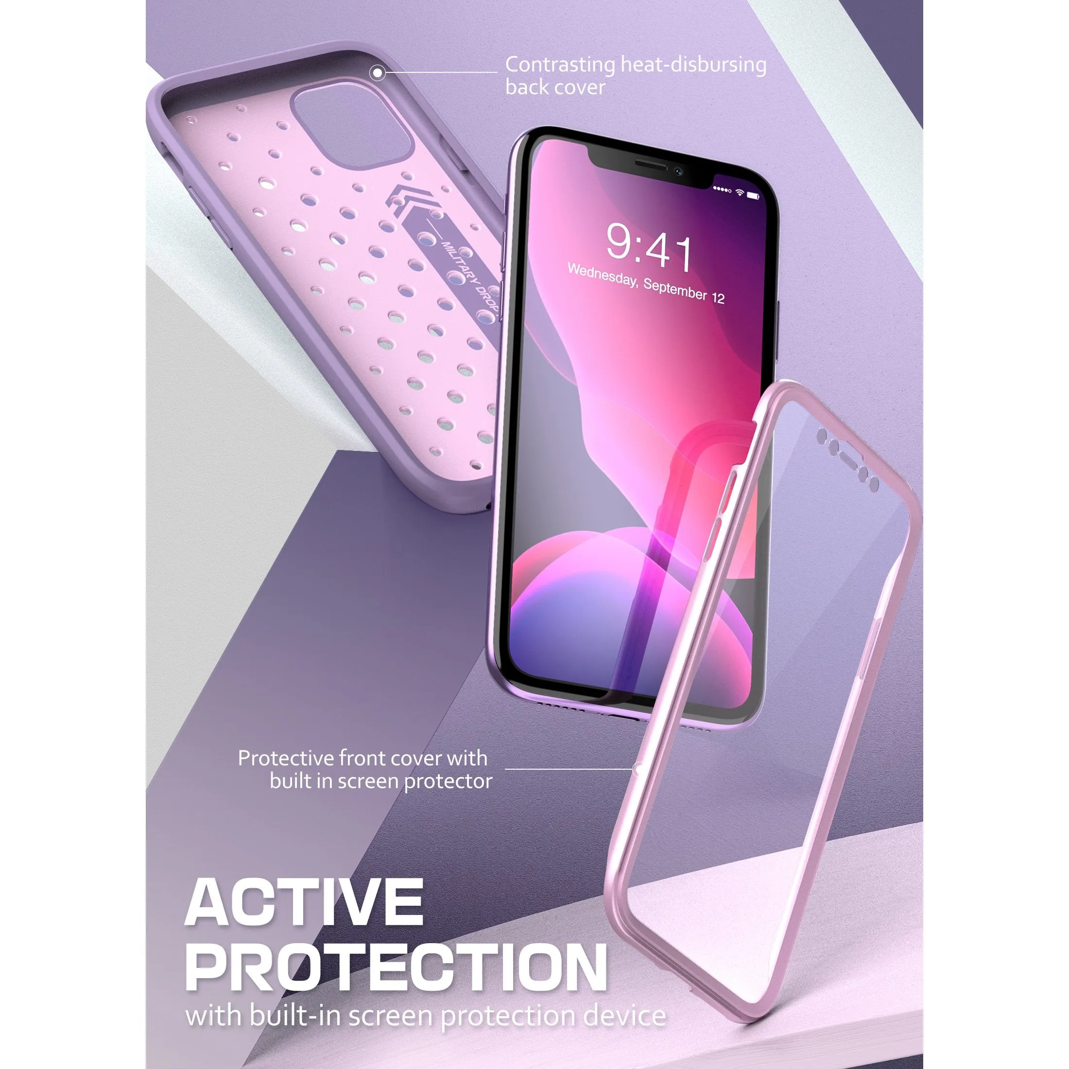Clearance Price iPhone 11 6.1 inch Unicorn Beetle Sport Athletic Case-Purple  Today Only!