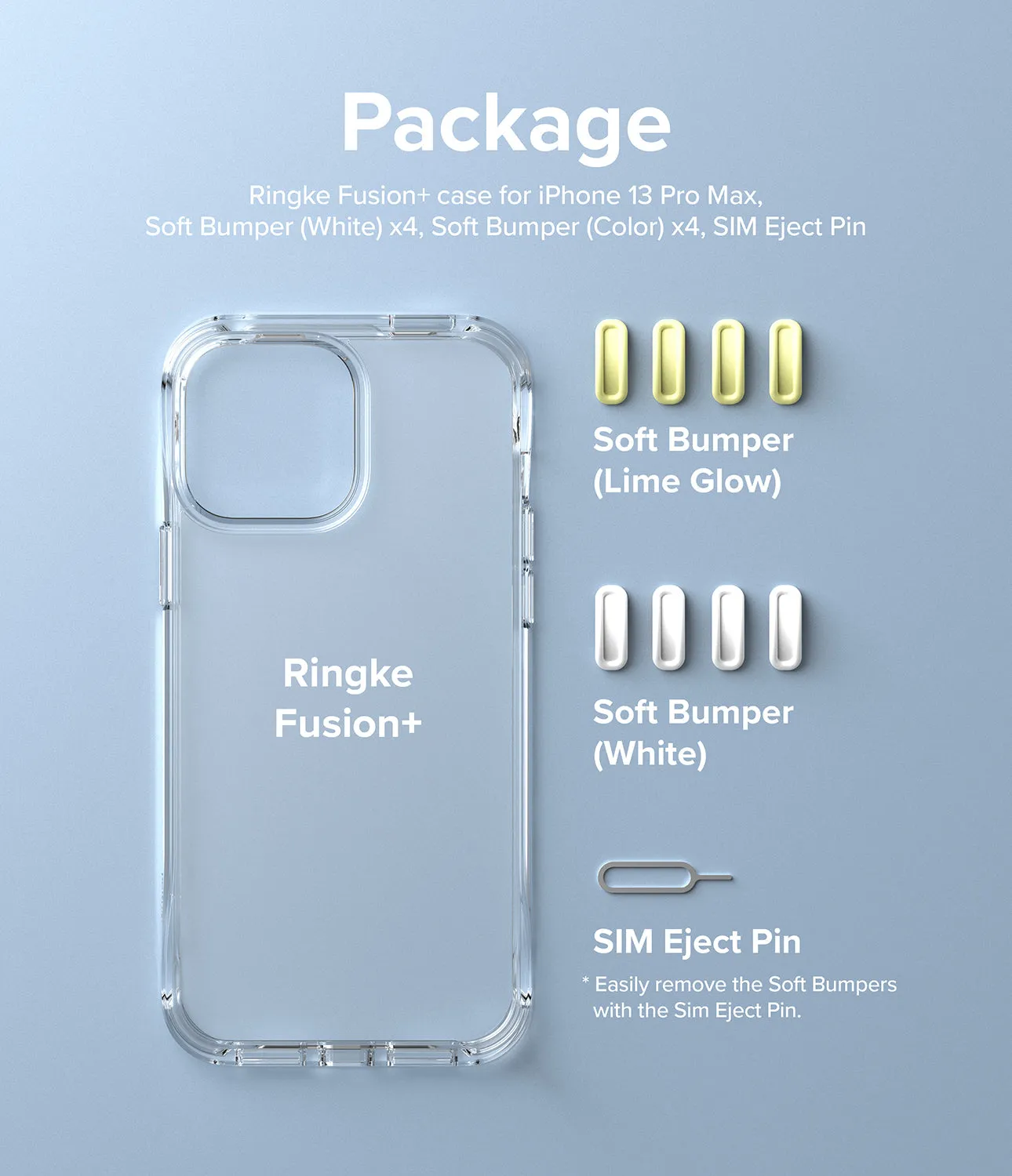 Clearance Price iPhone 13 Pro Max Case | Fusion Plus - White/Lime Glow  Limited Availability!